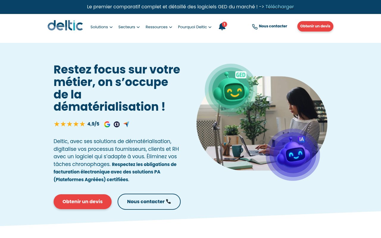 Apercu du site Deltic