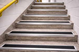 Nez de marche alu : sécuriser les escaliers au quotidien
